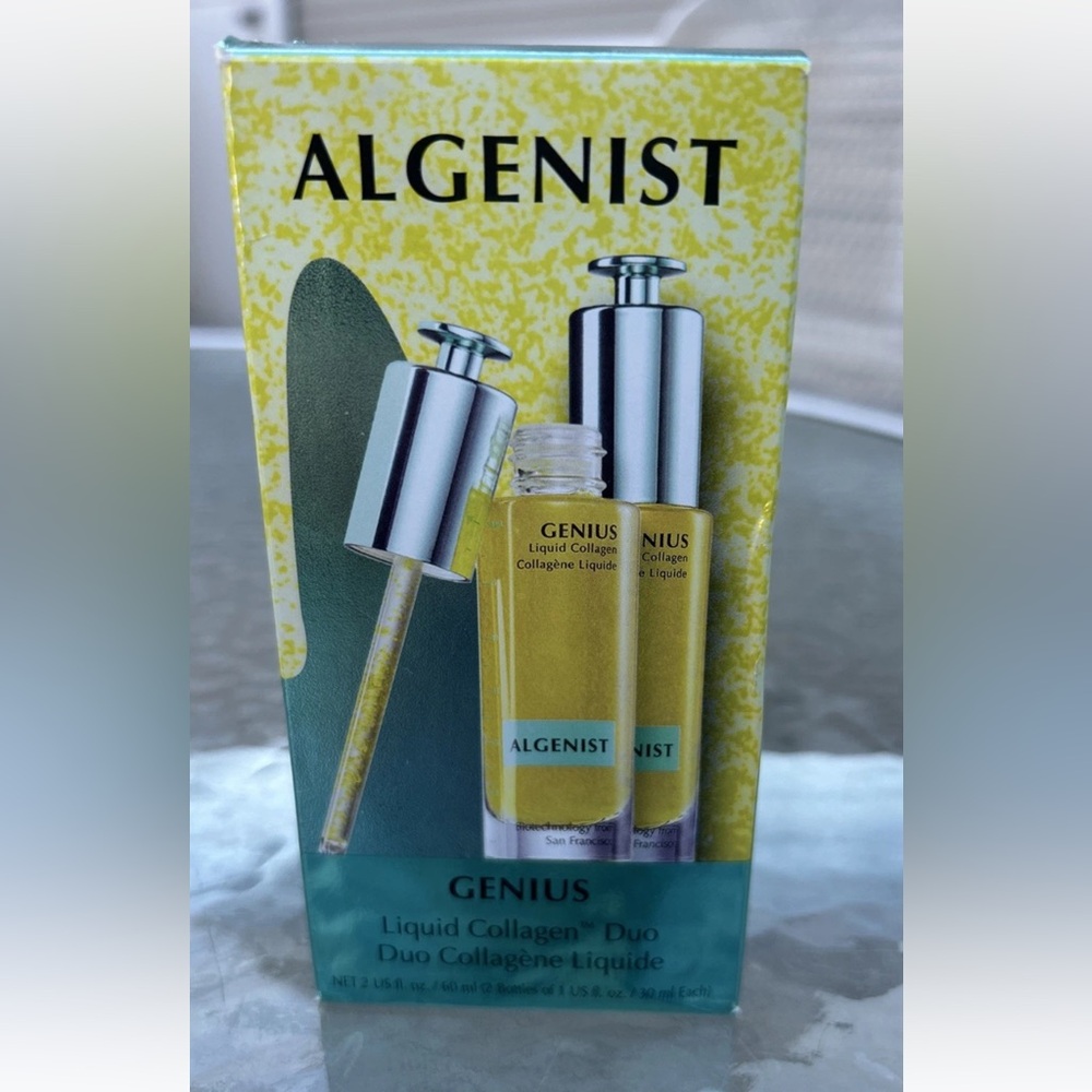 ALGENIST Genius Liquid Collagen Duo! NEW! 2 fl. oz. (2 x 1 fl. oz.) NOS Sealed